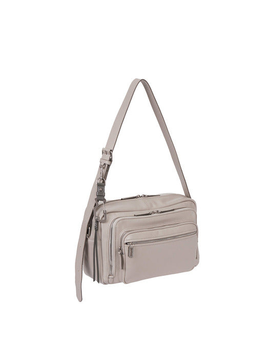 [vunque] Tie Leather Charm Ash Khaki