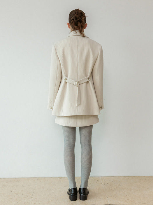 Loeuvre Wool Hourglass Jacket