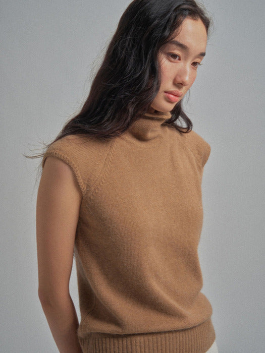 Mango Maniplease Oll Raccoon Turtle Knit Camel