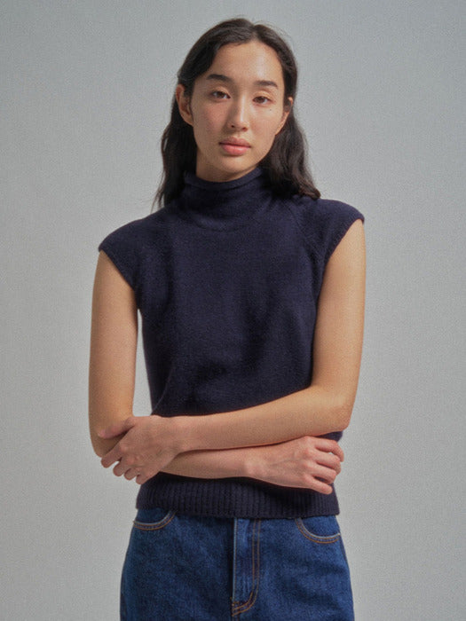 Mango Maniplease Oll Raccoon Turtle Knit Navy