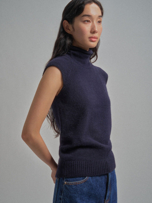 Mango Maniplease Oll Raccoon Turtle Knit Navy