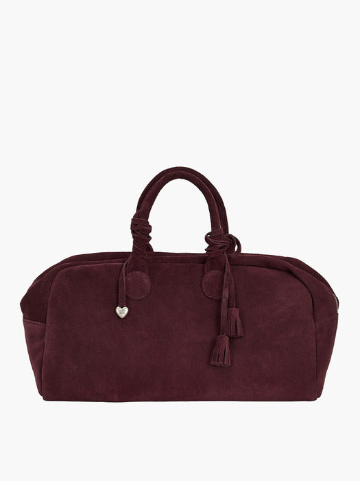 [MARGESHERWOOD] SOFT BOWLING LARGE_wine suede