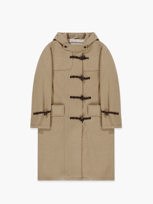 Margesherwood Alpaca Wool Duffle Coat beige