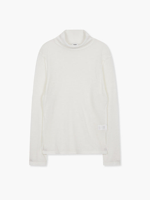 [MARGESHERWOOD] PUPPY TOUCH TURTLENECK LONG SLEEVE_ivory