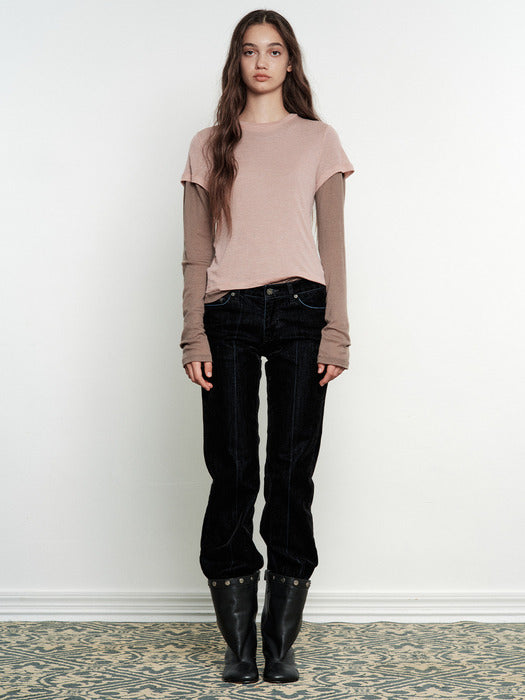 Margesherwood Velvet Bootscut Denim black