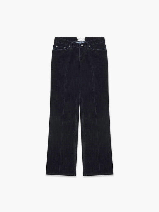 Margesherwood Velvet Bootscut Denim black