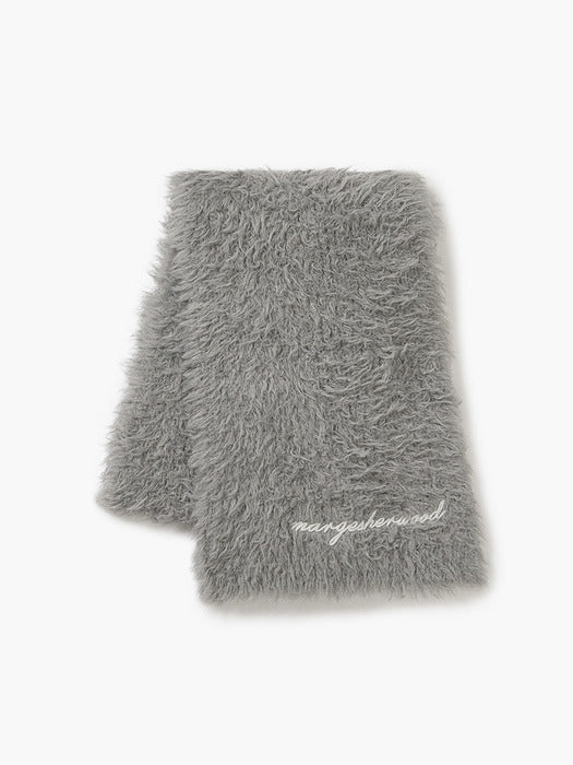 Margesherwood Hairy Wool Muffler melange grey