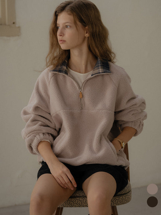 [TILLIDIE] Half zip up fleece MTM [TIWT02LT01]_2color