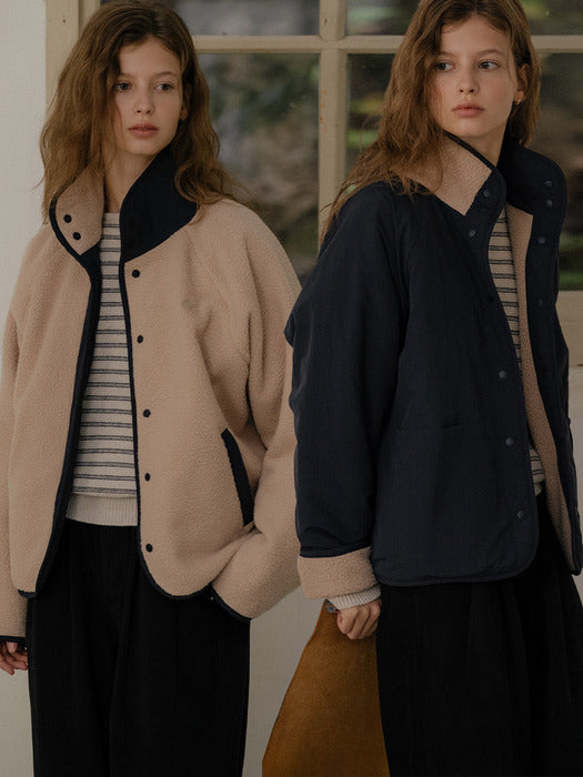 [TILLIDIE] Reversible nylon dumble jumper [TIWT02JP06]_2color