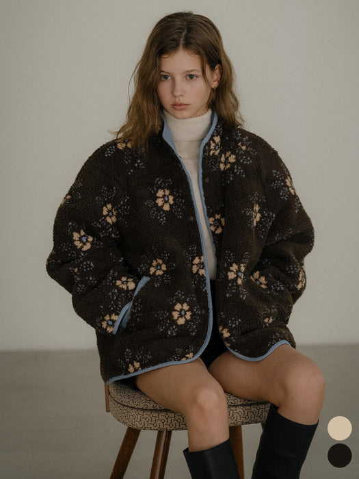 [TILLIDIE] Flower coloring point dumble jumper [TIWT02JP05]_2color