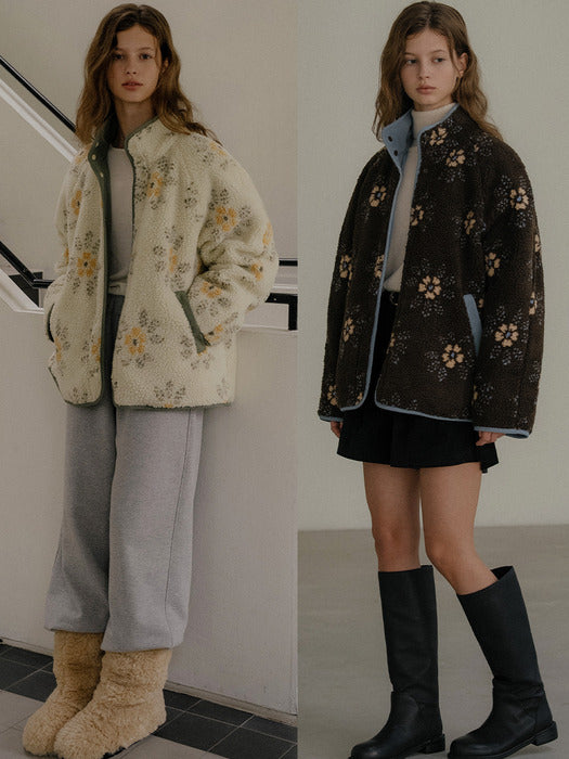 [TILLIDIE] Flower coloring point dumble jumper [TIWT02JP05]_2color