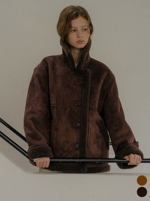 [TILLIDIE] Half Double Wool Shearling Mustang [TIWT02MU01]_2 Colors