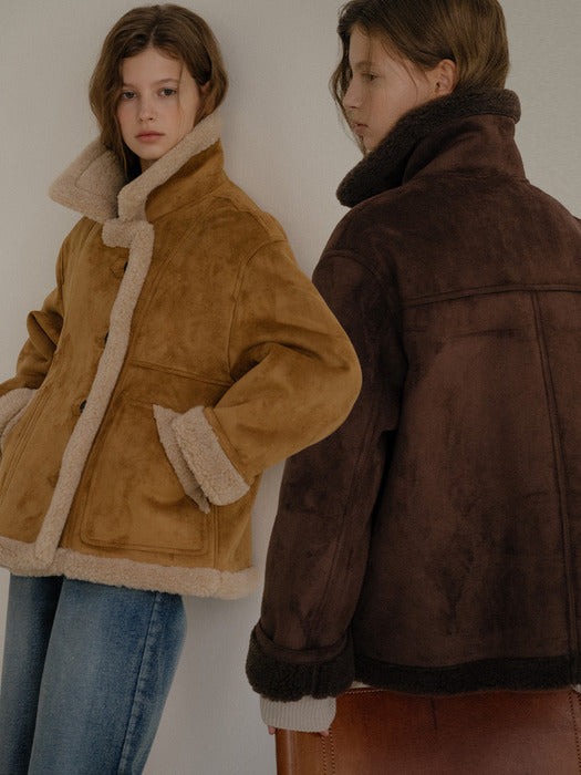[TILLIDIE] Half Double Wool Shearling Mustang [TIWT02MU01]_2 Colors