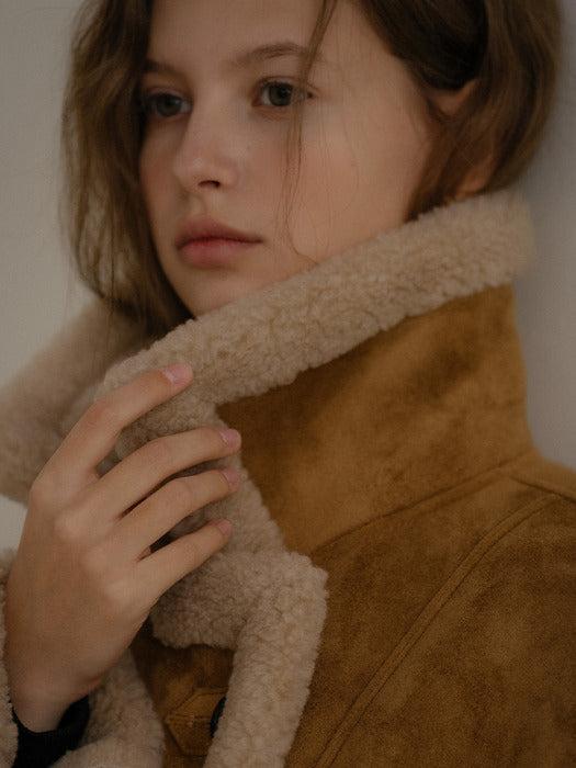 [TILLIDIE] Half Double Wool Shearling Mustang [TIWT02MU01]_2 Colors