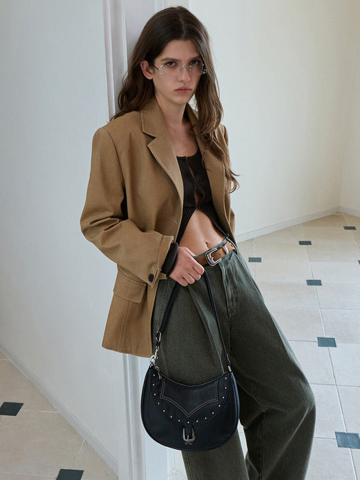 [raive] Willow Shoulder in Black UB5AB095-10