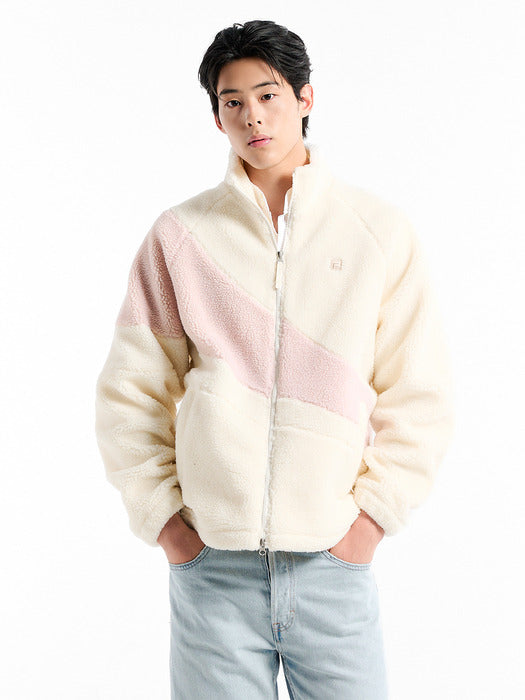 [fila] Colorblock Fleece Jacket_FS254PL01X001_150