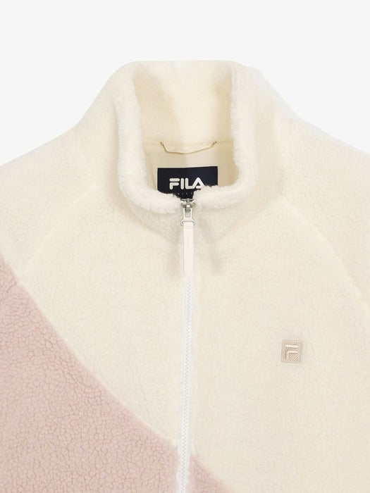 [fila] Colorblock Fleece Jacket_FS254PL01X001_150