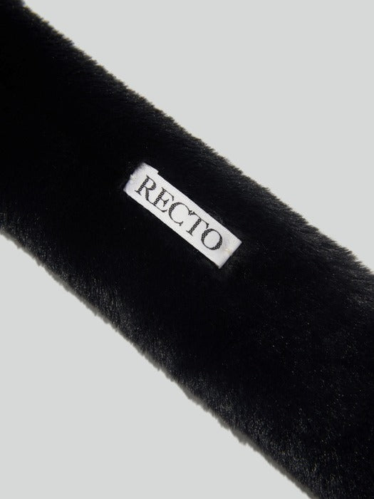 [recto] FAUX FUR SHORT SCARF (BLACK)