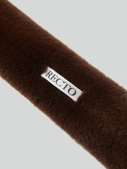 [recto] FAUX FUR SHORT SCARF (VINTAGE BROWN)