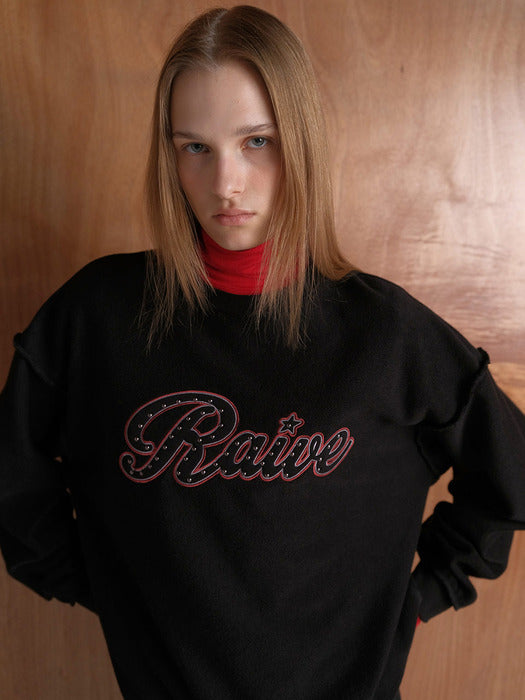 [raive] Raive Logo Embroidery Sweatshirt VW5WE634_2color