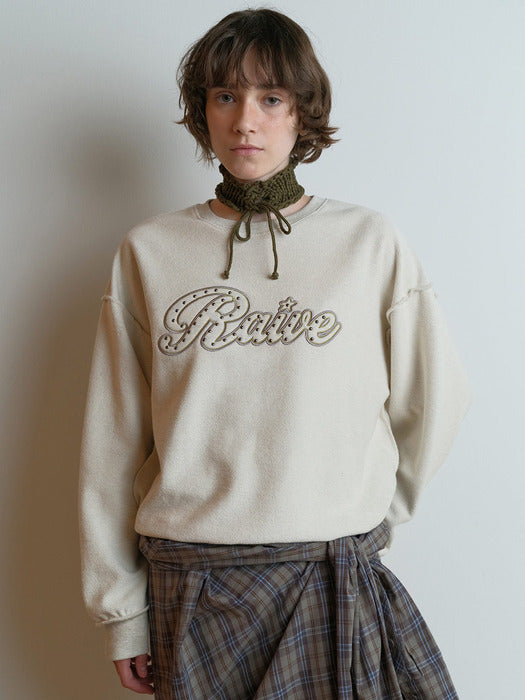 Raive Logo Embroidery Sweatshirt