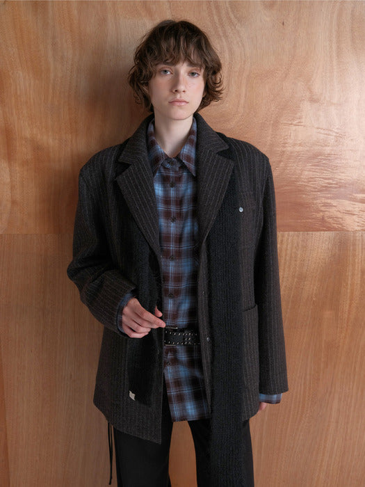 [raive] Striped Tailored Jacket VW5WJ243_2color