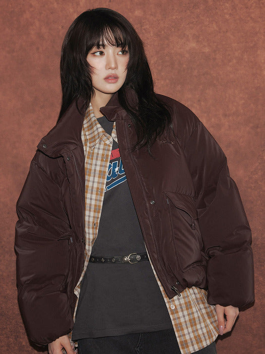 [raive] Velvet Powder Short Down Jumper VD5WM413_2color