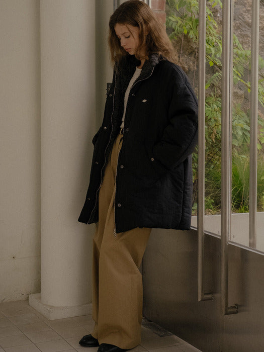 [TILLIDIE] Long dumble padded jumper [TIWT03JP02]_2color