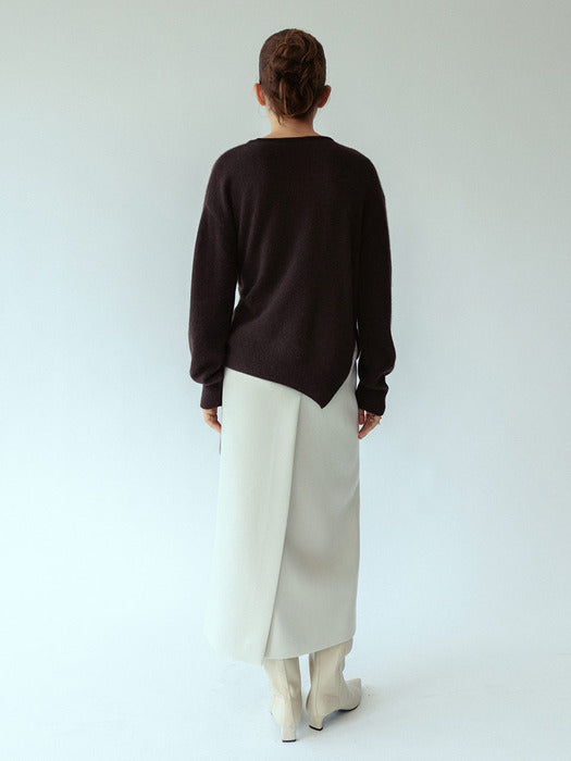 Loeuvre Racoon Tied Knit Pullover