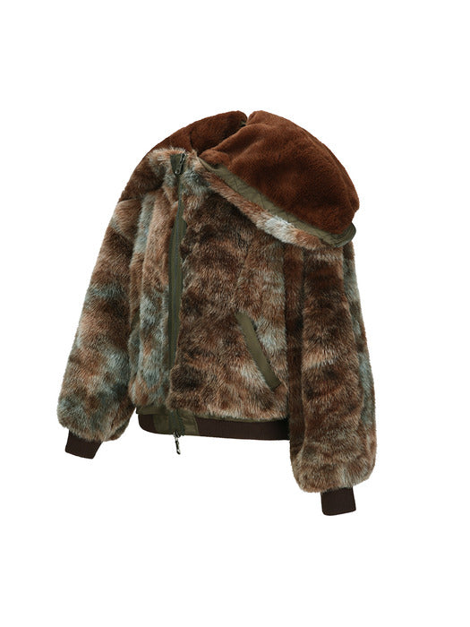 VANESSA FUR N2B JACKET awa728w(BROWN)