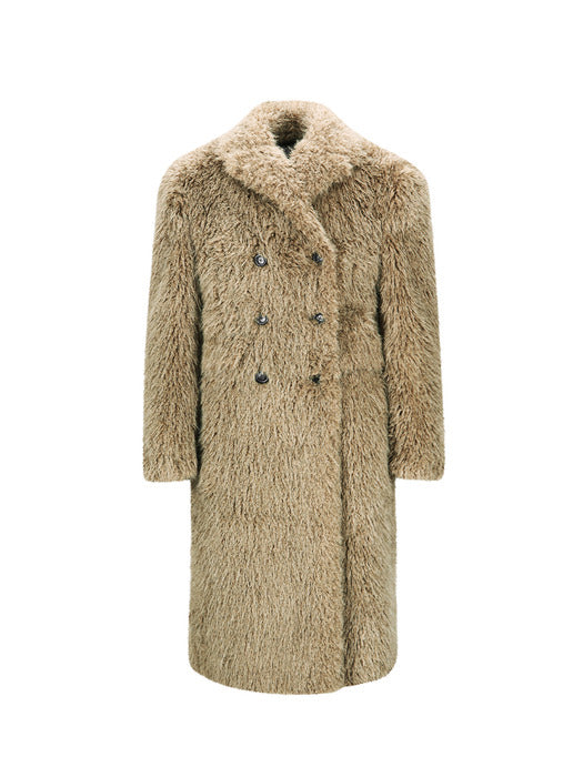 FIELDS FUR BUTTONS COAT awa727w(KHAKI)