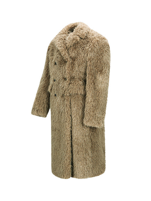 FIELDS FUR BUTTONS COAT awa727w(KHAKI)