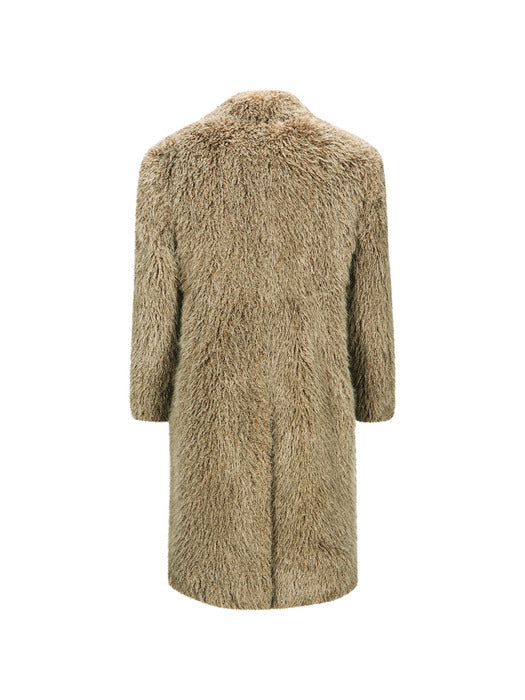 FIELDS FUR BUTTONS COAT awa727w(KHAKI)