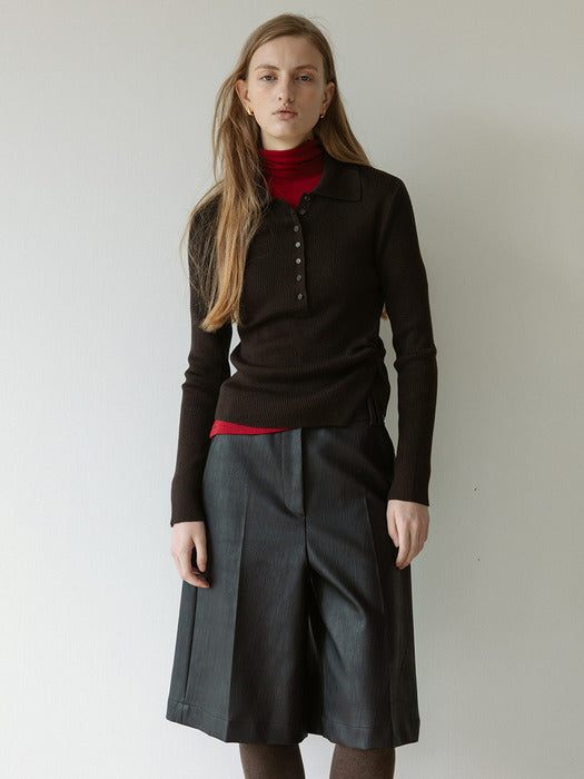 Loeuvre Faux Leather Vermuda Pants