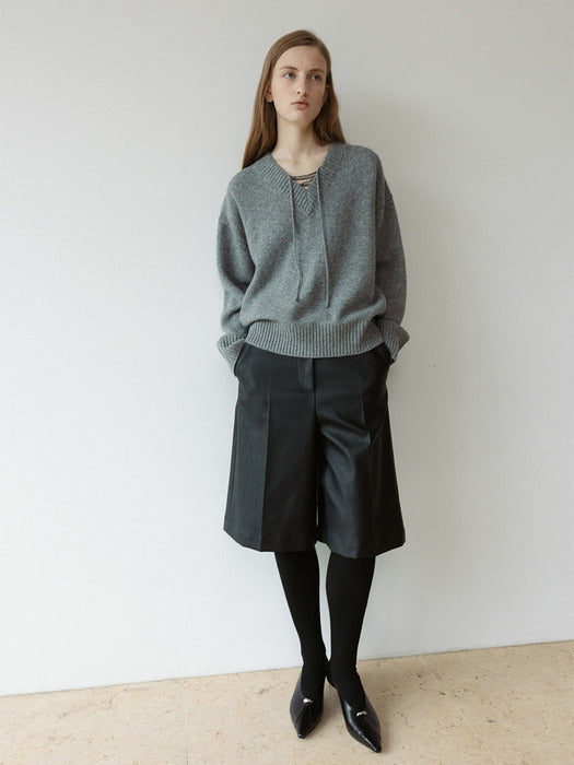 Loeuvre Faux Leather Vermuda Pants