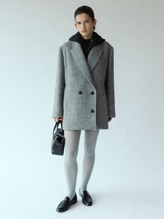 [loeuvre] Wool Oversized Double Jacket SW5WJ409-1F