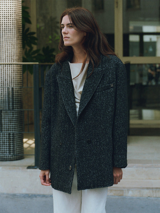 [loeuvre] Wool Oversized Double Jacket SW5WJ409-9E