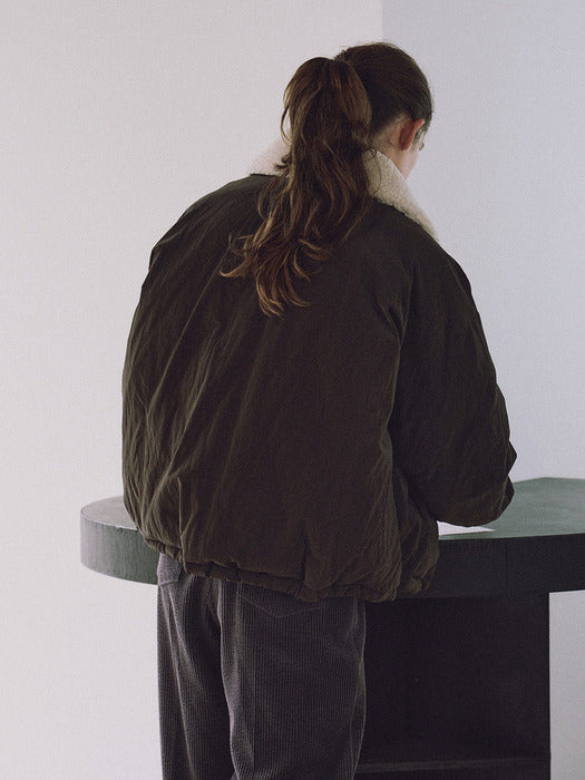 loeuvre Boucle Collar Oversized Down Blouson SD5WM406-94 - View 3