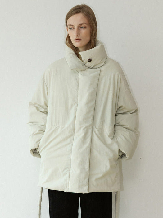 Loeuvre High-neck Belted Down Coat