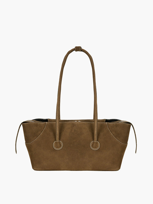 [MARGESHERWOOD] BOAT SHOPPER LARGE_chestnut nubuck