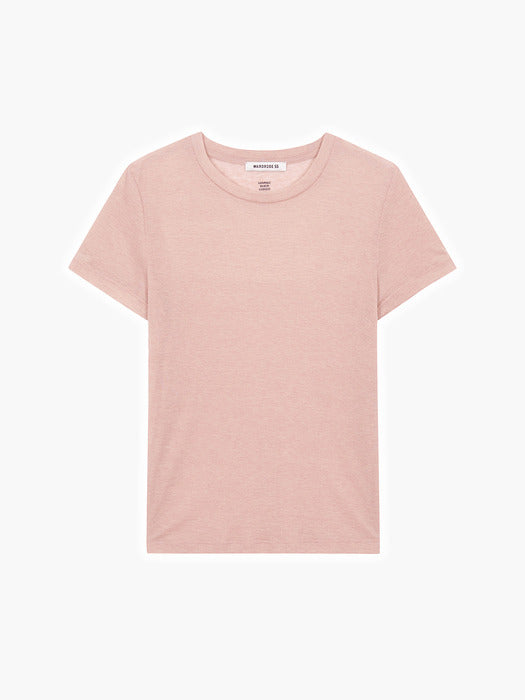 [MARGESHERWOOD] BASIC SHEER T-SHIRT_pink