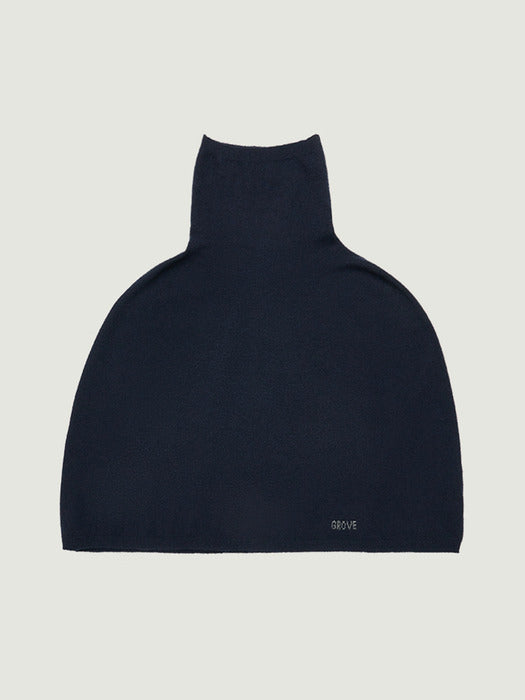 Grove 25Wt Evelyn Knit Cape (Navy)
