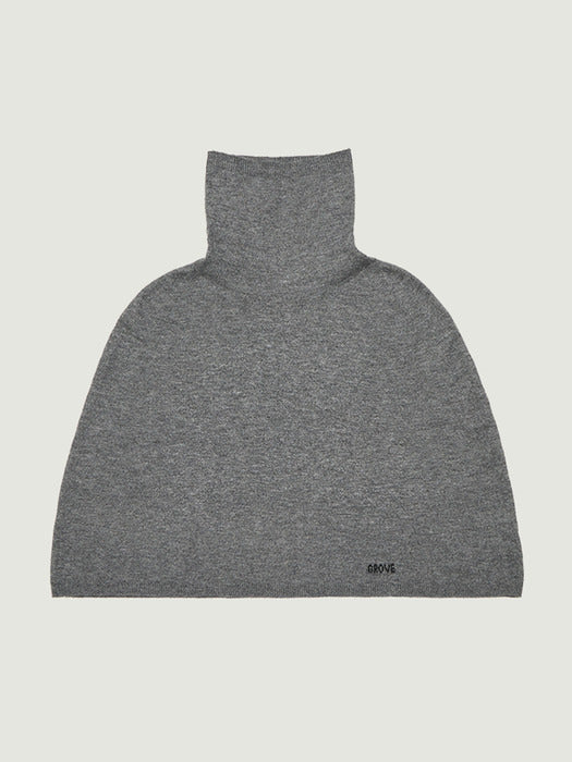 Grove 25Wt Evelyn Knit Cape (Charcoal)