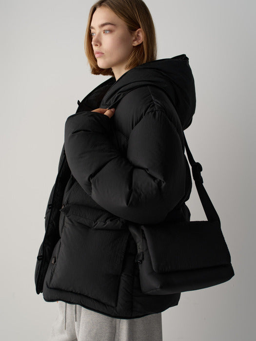 [facade pattern] Padded Mini Bag_black