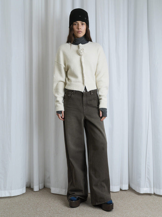 [raive] Washed Color Denim Pants in Brown VJ5WL393-93