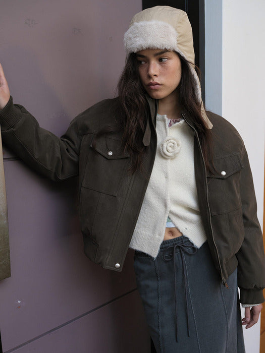 [raive] Soft Touch Blouson Down Jumper VD5WM412_2color