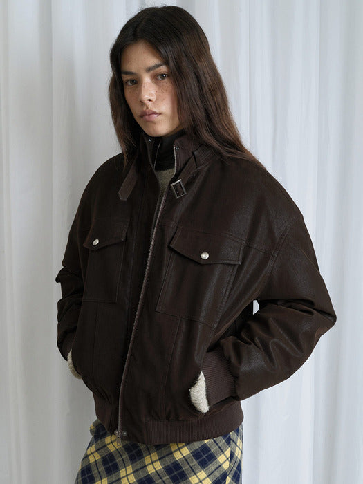 [raive] Soft Touch Blouson Down Jumper VD5WM412_2color