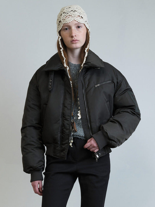 [raive] Two-way Pocket Crop Jumper VP5WM443_2color