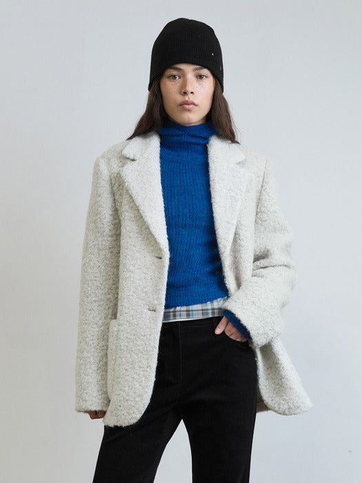 [raive] Soft Boucle Jacket in Ivory VW5WJ240-03