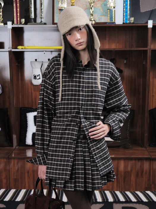 Grove 25Wt Eve Check Shirt (Black Check)